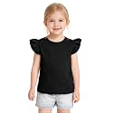 Toddler Baby Girls Solid Color Ruffle T Shirt
