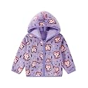 Toddler Baby Girls Thick Fleece Hoodie Jacket Zip Fuzzy Outerwear Coat
