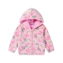 Toddler Baby Girls Thick Fleece Hoodie Jacket Zip Fuzzy Outerwear Coat