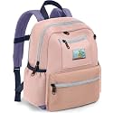Toddler Backpack for Boys &amp; Girls 1-3 Years, 10.5 Inch Lightweight Kids Bookbag, Waterproof Preschool Backpack for Kindergarten, Daycare, Travel, Durable Small Child School Bag, Pink Blue