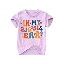 Toddler Big Sister Tee in My Big Sis Era Graphic T-Shirt Big Sis Announcement Crewneck Shirts Sibling Reveal Tops