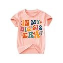 Toddler Big Sister Tee in My Big Sis Era Graphic T-Shirt Big Sis Announcement Crewneck Shirts Sibling Reveal Tops