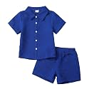 Toddler Boy Clothes 2 Piece Summer Outfits Shirt and shorts Sets