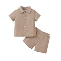 Toddler Boy Clothes 2 Piece Summer Outfits Shirt and shorts Sets