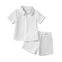 Toddler Boy Clothes 2 Piece Summer Outfits Shirt and shorts Sets