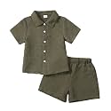 Toddler Boy Clothes 2 Piece Summer Outfits Shirt and shorts Sets