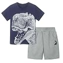 Toddler Boy Clothes Cartoon Cotton Summer Short Sleeve T-Shirt and Shorts Kids Outfit Set 2-7 Year