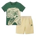 Toddler Boy Clothes Cartoon Cotton Summer Short Sleeve T-Shirt and Shorts Kids Outfit Set 2-7 Year