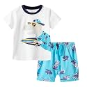 Toddler Boy Clothes Cartoon Cotton Summer Short Sleeve T-Shirt and Shorts Kids Outfit Set 2-7 Year
