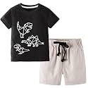 Toddler Boy Clothes Kids Summer Cotton Outfits Short Set Size 2-7Y