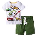Toddler Boy Clothes Kids Summer Cotton Outfits Short Set Size 2-7Y