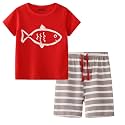 Toddler Boy Clothes Kids Summer Cotton Outfits Short Set Size 2-7Y