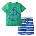 Toddler Boy Clothes Kids Summer Cotton Outfits Short Set Size 2-7Y