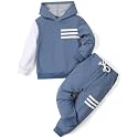 Toddler Boy Clothes Long Sleeve Hoodie Sweatsuits Tops and Pants 2Pcs Boys Fall Winter Outfits Set