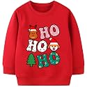Toddler Boys Girls Christmas Sweatshirt Ugly Sweater Kids Reindeer Pullover Long Sleeve Unisex Xmas Shirt Tops 1-7T