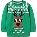 Toddler Boys Girls Christmas Sweatshirt Ugly Sweater Kids Reindeer Pullover Long Sleeve Unisex Xmas Shirt Tops 1-7T