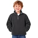 Toddler Boys Girls Fleece Quarter Zip Pullover Jacket 2-12 Years