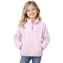 Toddler Boys Girls Fleece Quarter Zip Pullover Jacket 2-12 Years