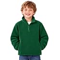 Toddler Boys Girls Fleece Quarter Zip Pullover Jacket 2-12 Years