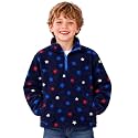 Toddler Boys Girls Fleece Quarter Zip Pullover Jacket 2-12 Years