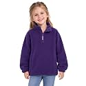 Toddler Boys Girls Fleece Quarter Zip Pullover Jacket 2-12 Years