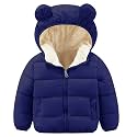 Toddler Boys Girls Thicken Winter Coat Baby Fleece Warm Cute Bear Ear Hooded Jacket Clothes 2024