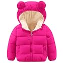 Toddler Boys Girls Thicken Winter Coat Baby Fleece Warm Cute Bear Ear Hooded Jacket Clothes 2024