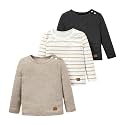 Toddler Boys 3 Pack Long Sleeve Tees Crewneck Pullover Tops for 3-24M