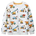 Toddler Boys Sweatshirts Kids Cotton Long Sleeve Crewneck Pullover Cartoon Print Shirts 2-7T
