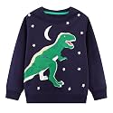 Toddler Boys Sweatshirts Kids Cotton Long Sleeve Crewneck Pullover Cartoon Print Shirts 2-7T