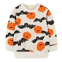 Toddler Boys Sweatshirts Kids Cotton Long Sleeve Crewneck Pullover Cartoon Print Shirts 2-7T