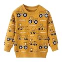 Toddler Boys Sweatshirts Kids Cotton Long Sleeve Crewneck Pullover Cartoon Print Shirts 2-7T