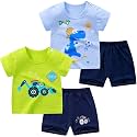 Toddler Boys T-shirts and Shorts Set 4pcs Outfit Summer Clothes