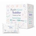 Toddler Flushable Wet Wipes, Fragrance-Free, 1200 Count (24-Pack)