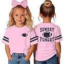Toddler Football Sister Shirt Baby Girl Game Day Tee Sports Fans 2-8T