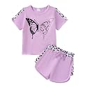 Toddler Girl Clothes 2PCS Leopard T-Shirt + Shorts Set Summer 2-8Y
