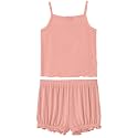 Toddler Girl Clothes Summer Outfits Sleeveless Tops &amp; Shorts 2-Piece Set Clothing Sets, Viscose Made from Bamboo