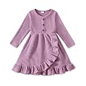 Toddler Girl Dresses 18Months-6Years Casual Fall Winter Knit Outfits