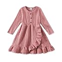 Toddler Girl Dresses 18Months-6Years Casual Fall Winter Knit Outfits