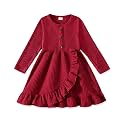 Toddler Girl Dresses 18Months-6Years Casual Fall Winter Knit Outfits