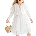 Toddler Girls Cardigan Sweater Bolero Shrug Knit Button Casual Jacket