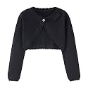 Toddler Girls Cardigan Sweater Bolero Shrug Baby Kids Long Sleeve Cropped Dress Up Button Closure Jacket Tops