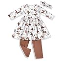 fioukiay Toddler-Girls-Fall-Clothes-Set Little Girls Highlow Tunic TopsLeggings