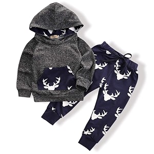 Toddler Infant Baby Boys Deer Long Sleeve
