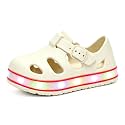 Toddler Light Up Sandals for Boys and Girls, Adjustable Closed Toe Water Shoes, Lightweight Quick-Drying EVA Non-Slip Summer Shoes