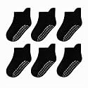 Toddler Non Slip Grip Ankle Socks with Grippers for Baby Boys Girls