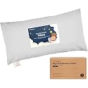 Toddler Pillow with Pillowcase, 10x18 My Little Dreamy Pillow (French Gray)