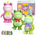 Inspireyes Walkie Talkies for Kids Rechargeable Frog Toys DIY Playset Gift