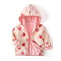 Kids Printed Hooded Fleece Jacket Sherpa Lined