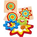 Belanto 3pcs Toddler Puzzles Wooden Toys Games Montessori Rainbow Shape Sorting Puzzle Sensory Toy, Preschool Activities for Toddlers, Early Educational Gift for Kids Boys Girls Age 1-4 Year